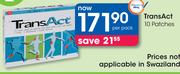 TransAct 10 Patches-Per Pack