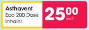 Asthavent Eco 200 Dose Inhaler-Each