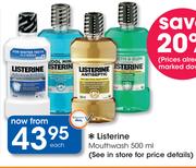 Listerine Mouthwash-500ml Each