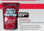 GNC Pro Performance 100% Whey Protein Chocolate,Vanilla Or Creamy Strawberry-454g Each