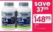 Evox Cla 45+45 Capsules-Per Pack