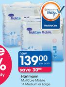 Hartmann Moli Care Mobile 14 Medium Or Large-Per Pack