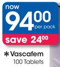 Vascafem Tablets-100's