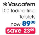 Vascafem Iodine Free Tablets-100's