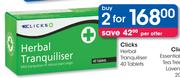 Clicks Herbal Tranquiliser Tablets-2 x 40's