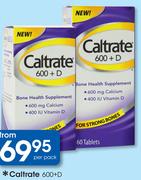 Caltrate 600+D 30Tablets pack
