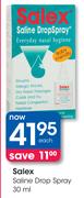 Salex Saline Drop Spray-30ml Each