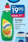 Sunlight Ultra Gel Dishwashing Liquid-750ml