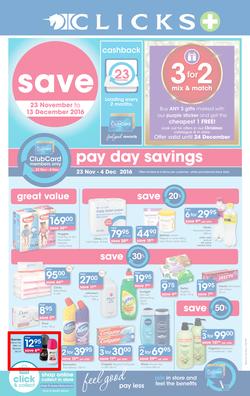 Clicks : Save (23 Nov - 13 Dec 2016), page 1