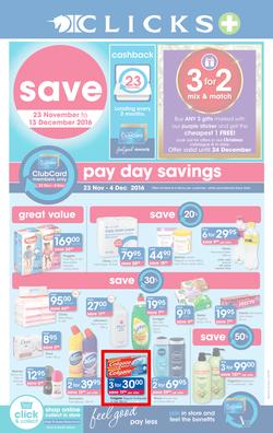 Clicks : Save (23 Nov - 13 Dec 2016), page 1