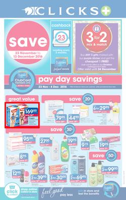 Clicks : Save (23 Nov - 13 Dec 2016), page 1