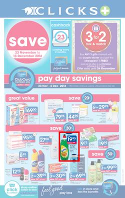 Clicks : Save (23 Nov - 13 Dec 2016), page 1