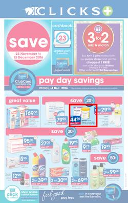 Clicks : Save (23 Nov - 13 Dec 2016), page 1