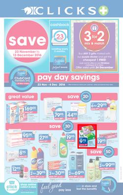 Clicks : Save (23 Nov - 13 Dec 2016), page 1