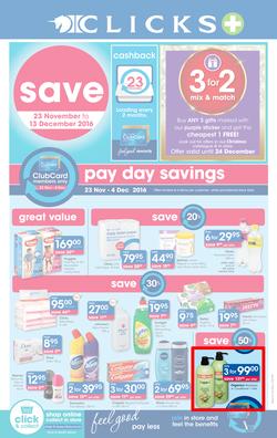 Clicks : Save (23 Nov - 13 Dec 2016), page 1