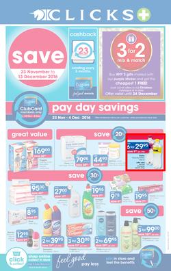 Clicks : Save (23 Nov - 13 Dec 2016), page 1