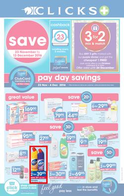 Clicks : Save (23 Nov - 13 Dec 2016), page 1
