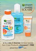 Garnier Ambre Solaire Sun Care Products-Each