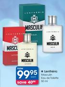Lentheric Masculin Eau De Toilette-50ml Each