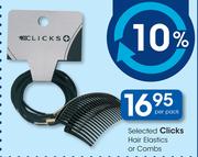 Clicks Hair Elastics Or Combs-Per pack