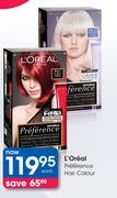 L'Oreal Preference Hair Colour-Each
