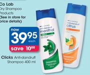 Clicks Anti Dandruff Shampoo-400ml