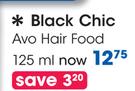 Black Chic Avo Hair Food-125ml