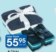 Clicks 3 Piece Guest Towel Set-Per Set
