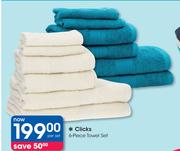 Clicks 6 Piece Towel Set-Per Set