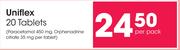 Uniflex 20 Tablets-Per Pack