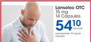 Lansoloc OTC 15mg 14 Capsules-Per Pack
