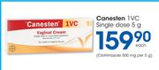 Canesten 1VC Single Dose-5g Each