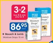 Bausch And Lomb Moisture Drops-15ml Each