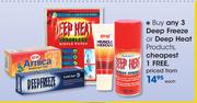 Deep Freeze Or Deep Heat Products-Each