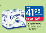 Grand-Pa 38 Headache Powders-Per Pack