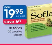 Soflax 20 Laxative Tablets-Per Pack