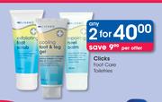 Clicks Foot Care Toiletries-For 2