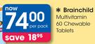 Brain Child Multivitamin 60 Chewable Tablets-Per Pack