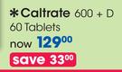 Caltraate 600 + D 60 Tablets-Per Pack