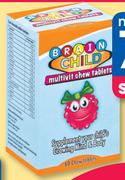 Brain Child Multivitamin 60 Chewable Tablets-Per Pack