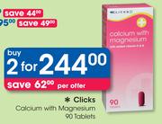 Clicks Calcium With Magnesium 90 Tablets-For 2