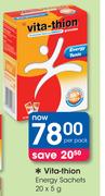 Vita-Thoin Energy Sachets-20 x 5g Per Pack