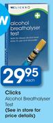 Clicks Alcohol Breathalyser Test