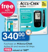 Accu-Chek Active Kit+ Free 50 Strips-Per Offer