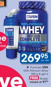 USN 100% Premium Whey 908g+ Free Shaker-Per Offer