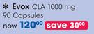 Evox CLA 1000mg 90 Capsules