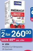 USN Phedra-Cut Slimpacks 20 Sachets-Any 2