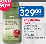 GNC Herbal Plus Grape Seed Extract 300mg 100 Capsules-Per Pack