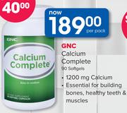 GNC Clacium Complete 90 Softgels-Per Pack