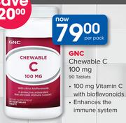 GNC Chewable C 100mg 90 Tablets-Per Pack